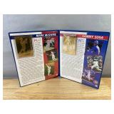 2000 Danbury Mint 22kt Gold MLB Baseball Cards Mark McGwire & Sammy Sosa