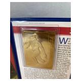 2000 Danbury Mint 22kt Gold MLB Baseball Cards Mark McGwire & Sammy Sosa