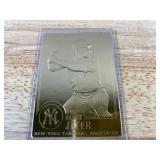 2000 22kt Gold Derek Jeter MLB New York Yankees Baseball Card