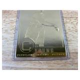 2000 22kt Gold MLB Baseball Cy Young Cleveland Indians Pitcher Card