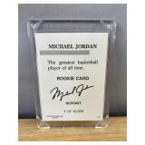 Michael Jordan Chicago Bulls NBA Rookie Card Reprint - 1 of 10,000 Sports Stars USA *J