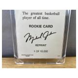 Michael Jordan Chicago Bulls NBA Rookie Card Reprint - 1 of 10,000 Sports Stars USA *J