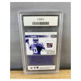 2004 Fleer Authentix Eli Manning NFL Football Rookie Card Graded GMA 10 - New York Giants *J