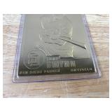 2000 Tony Gwynn 22kt Gold MLB Baseball Card - San Diego Padres
