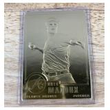 2000 Greg Maddux Atlanta Braves 22kt Gold MLB Baseball Card