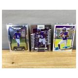 Jordan Addison Rookie Card Lot - 3 Panini RCs (Prizm, Donruss, Absolute) *J