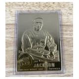 2000 Joe Jackson 22kt Gold MLB Baseball Card Chicago White Sox