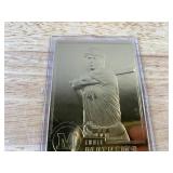 2000 Eddie Mathews MLB 22kt Gold Collectible Card Milwaukee Braves