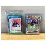 Dallas Turner NFL Rookie Cards - Donruss Rated Rookie & The Rookies Minnesota Vikings *J