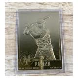 2000 Mike Piazza 22kt Gold MLB Baseball Card New York Mets