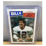 1987 Topps Jim Kelly NFL Rookie Football Card - Buffalo Bills *J