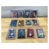 12 NFL Football Card Lot - Inserts, Rookies, Holo & Prizm Stars *J