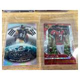 12 NFL Football Card Lot - Inserts, Rookies, Holo & Prizm Stars *J