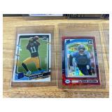 12 NFL Football Rookie and Insert Card Lot - Stars, Rated Rookies, Prizms *J