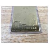 2000 Herb Pennock 22kt Gold MLB New York Yankees Baseball Card