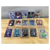 15 Football Trading Card Lot - Rookie Inserts, Relics, Stars *J