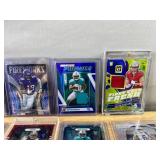 15 Card NFL Football Rookie & Star Player Lot - Achane, Stroud, Diggs and more