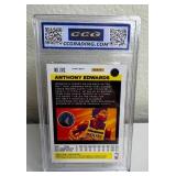 Anthony Edwards 2020-21 NBA Basketball Panini Flux Prizm Rookie Card Graded CCG 10 GEM MINT - Minnesota Timberwolves *M