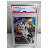 2023 Panini Select Zach Charbonnet NFL Football Silver Prizm Rookie Graded PSA 9 - Seattle Seahawks *M