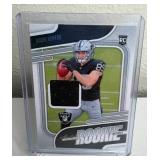 2024 Panini Absolute NFL Football Brock Bowers Rookie RC Patch Card - Las Vegas Raiders *M