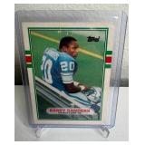Barry Sanders 1989 Topps Football Card NFL Football Detroit Lions RB *M