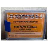 Topps Anthony Rizzo Relic Card and Mike Trout Stars of MLB Baseball Card *M