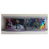 NFL Football 2023 Bryce Young Fire Forged RC & 2024 J.J. McCarthy Star Gazing RC Cards