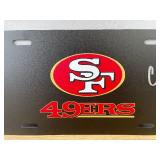 Christian McCaffrey San Francisco 49ers Autographed NFL Football License Plate *I