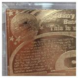 Barry Bonds 22kt Gold Pro Mint Baseball Card