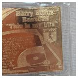 Barry Bonds 22kt Gold Pro Mint Baseball Card