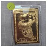 Mark McGwire 22 Kt Gold Pro Mint Baseball Card