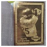Mark McGwire 22 Kt Gold Pro Mint Baseball Card
