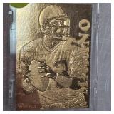 Dan Marino 22Kt Gold Pro Mint Football Card