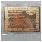 Dan Marino 22Kt Gold Pro Mint Football Card