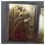 1998 Fleer Chicago Bulls 23 Kt Gold 4 Card Set