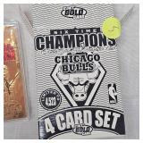 1998 Fleer Chicago Bulls 23 Kt Gold 4 Card Set