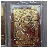 1998 Fleer Chicago Bulls 23 Kt Gold 4 Card Set