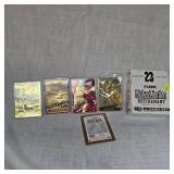 1999 Fleer 23 Kt Gold Michael Jordon Retirement 4 Card Set