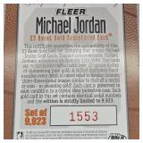 1999 Fleer 23 Kt Gold Michael Jordon Retirement 4 Card Set