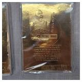 1999 Fleer 23 Kt Gold Michael Jordon Retirement 4 Card Set