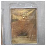 1999 Fleer 23 Kt Gold Michael Jordon Retirement 4 Card Set