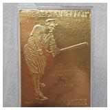 1996 Ty Cobb 22Kt Gold Performance Series Card