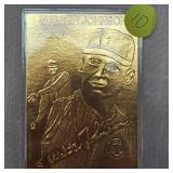 Walter Johnson 22Kt Gold Performance Series Card
