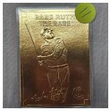 1996 Babe Ruth 22Kt Gold Performance Series Card