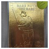 1996 Babe Ruth 22Kt Gold Performance Series Card