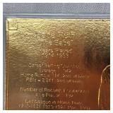 1996 Babe Ruth 22Kt Gold Performance Series Card