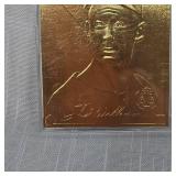 1996 22Kt Gold Performance Series Card Ted Williams