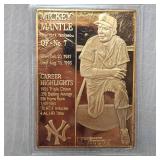 1995 Mickey Mantle Fine Bronze Card