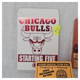 1998  23Kt Chicago Bulles Starting Five Card
