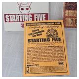 1998  23Kt Chicago Bulles Starting Five Card